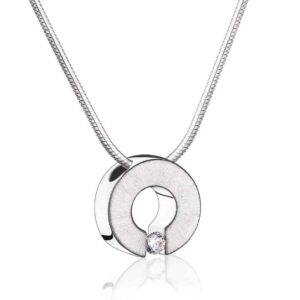 Omega Silver Memorial Necklace