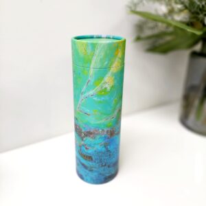 Abstract Blue Small Scattering Tube